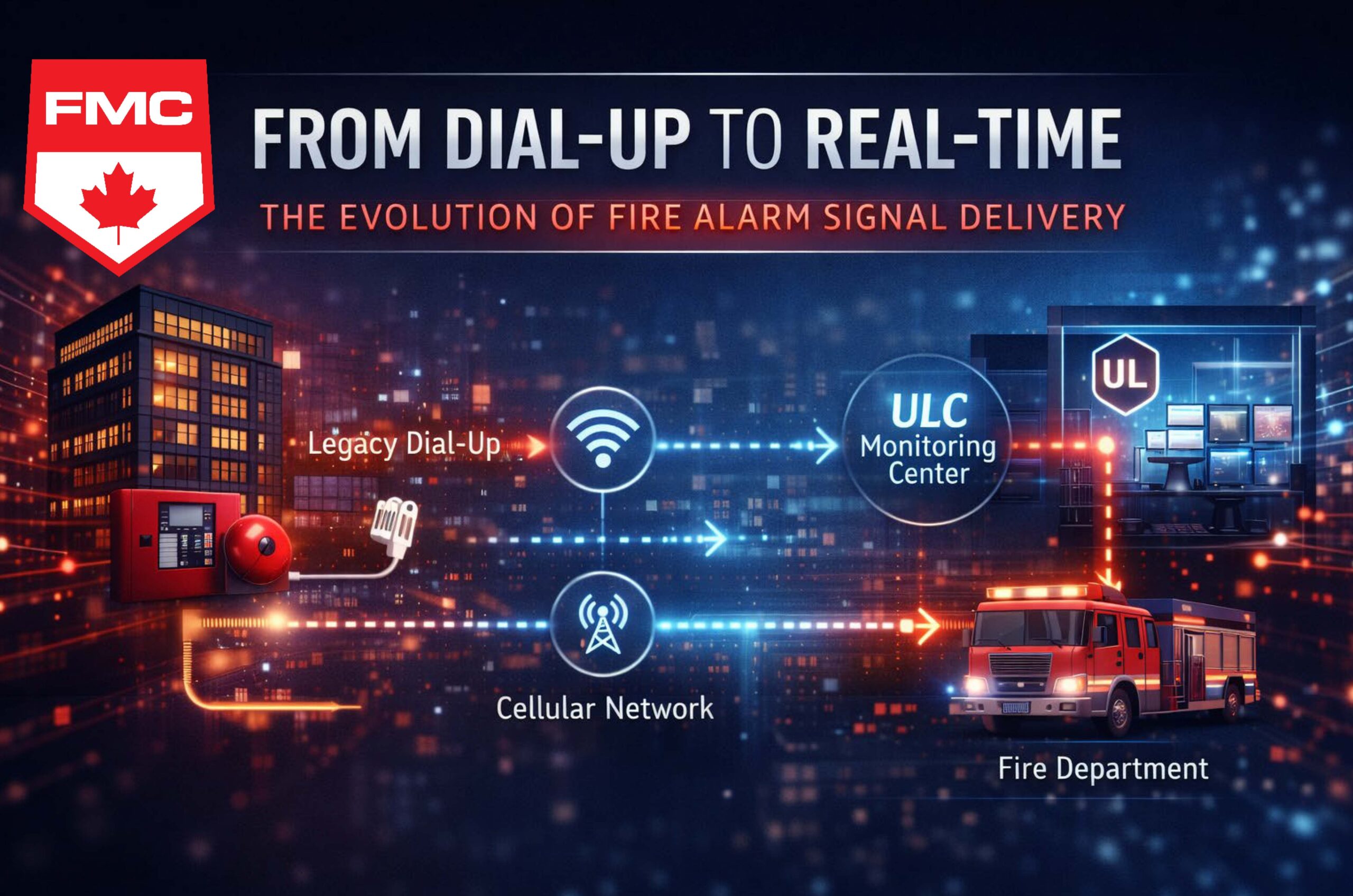 fire alarm signal transmission