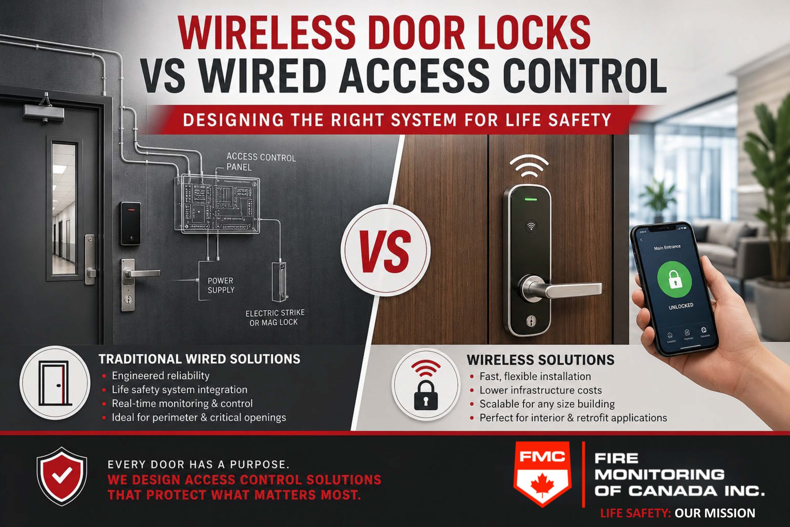 wireless door locks access control